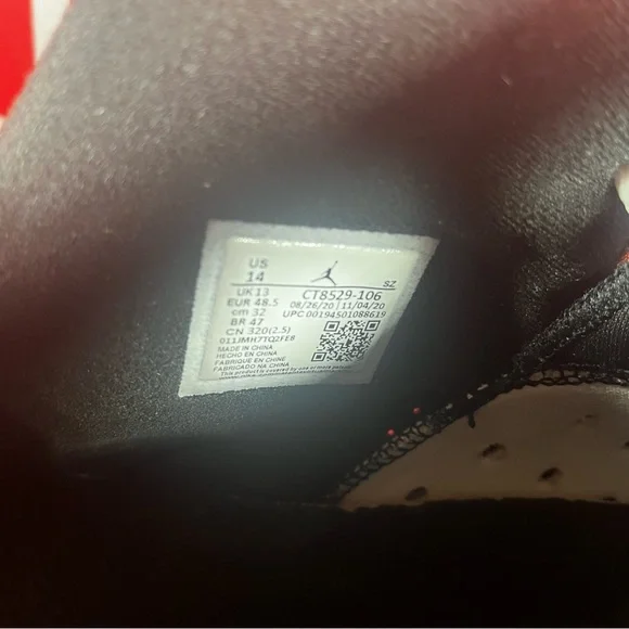 SOLD!! gently used Jordan 6 retro carmine size 14 - Picture 3 of 10
